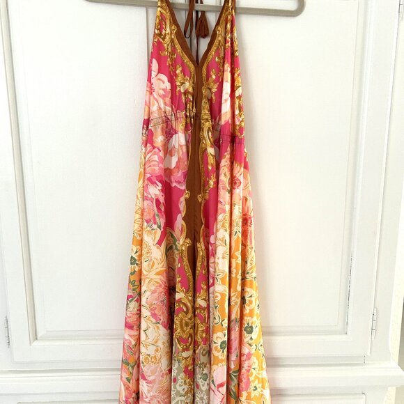 Flying Tomato Dresses & Skirts - Flying Tomato Pink and Yellow Floral Maxi Dress